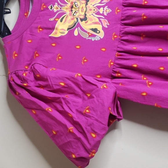 Disney Encanto Geometric Shapes Puff Sleeves  Layer Dress - Picture 4 of 7